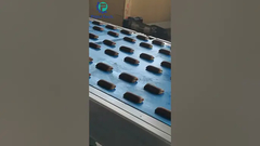 Six line fig bar stuffed date br making machine met guillotine cutter #shorts