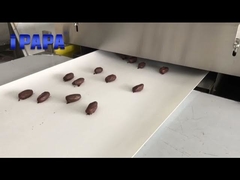 400mm chocolade gedompelde dadels inrollen machine voor Dubai klant / آلة تغليف الشوكولاتة