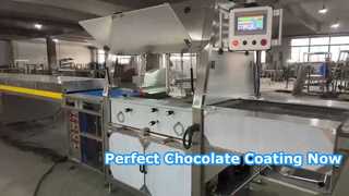600 mm chocolade-omhulmachine + 14 m koeltunnel