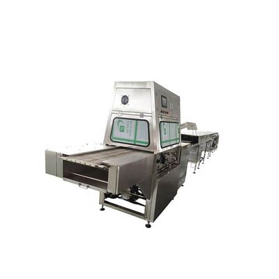 Donut Chocolate Enrober Machine 400mm Breedte 0-6m per minuut Chocoladerepen