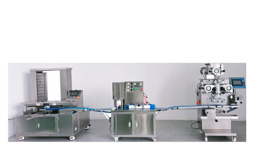 Goede prijs Automatische inkrustingsmachine van roestvrij staal 60pcs/min-90pcs/min Voor pop tart productie online
