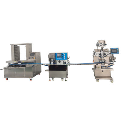 Goede prijs PLC-besturing Energiebalk Productielijn Drie Kleur Panda Cookie Maker online